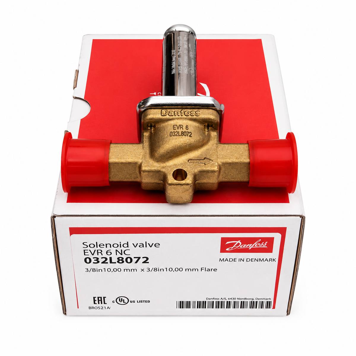 شیر برقی دانفوس 3/8 اینچ بدون بوبین (Danfoss EVR 6)